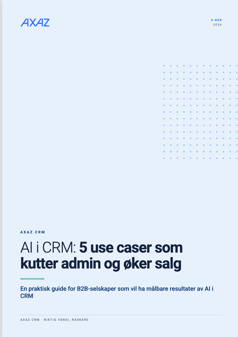 AI i CRM- 5 use caser som kutter admin og økter salg - Forsidebilde